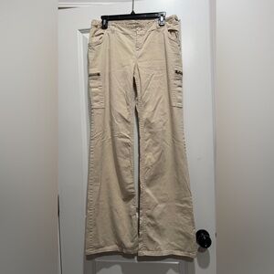 LONDONJEAN‎ Women’s Khaki Bootcut Cargo Pants Stretch size 8 Marisa